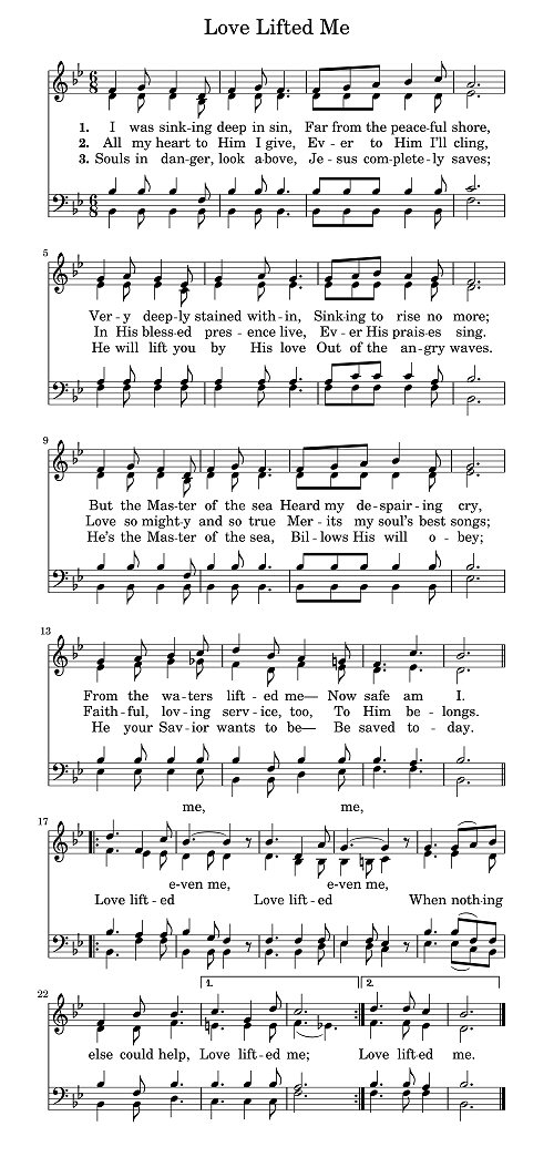 Love
                  Lifted Me